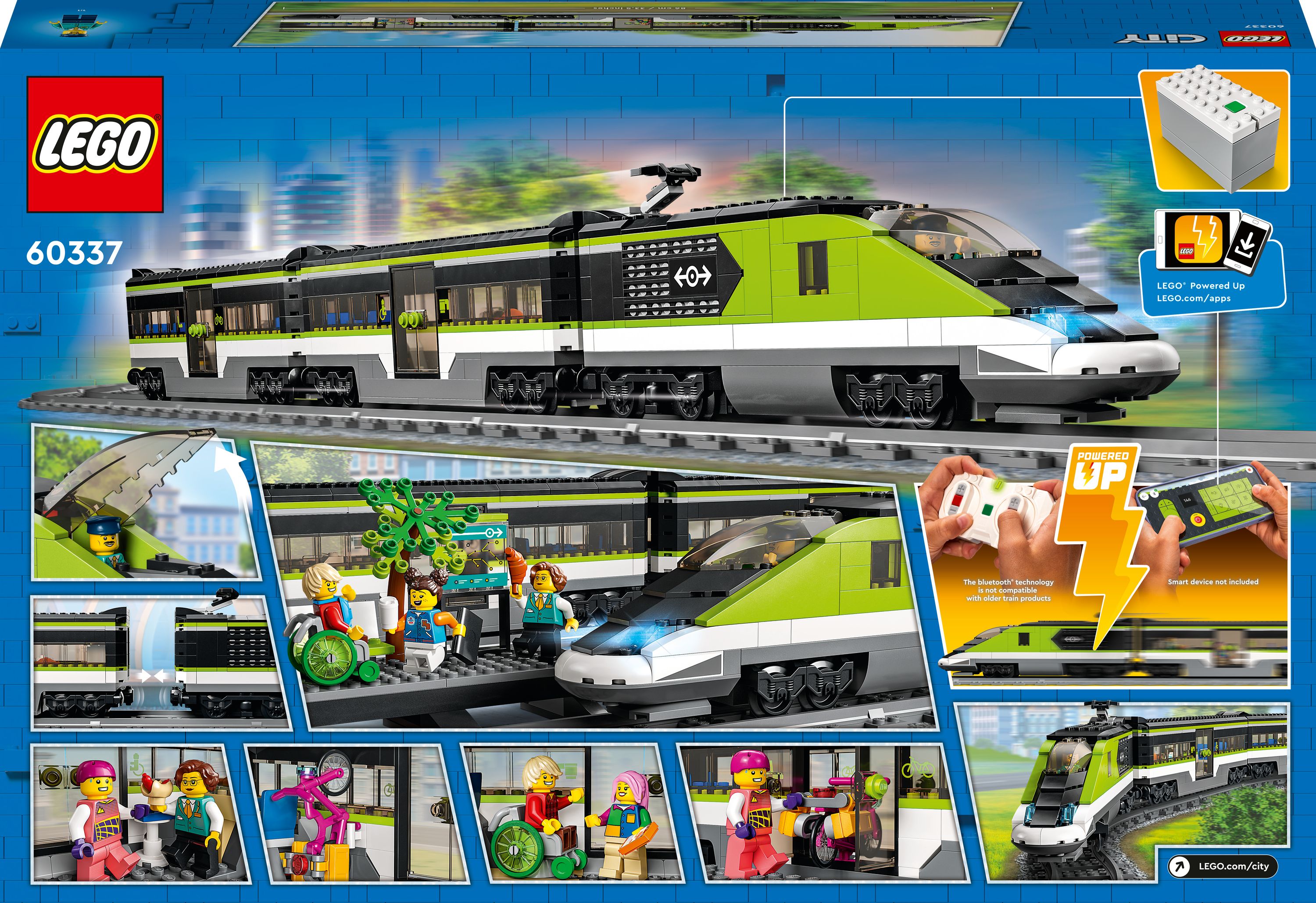 Конструктор LEGO City Пассажирский экспресс-поезд, 764 деталей (60337) - фото 9
