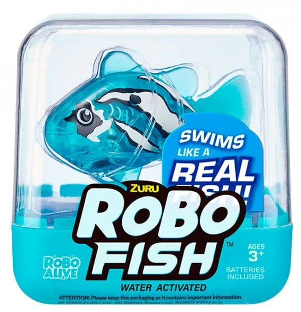 Інтерактивна іграшка Robo Alive Роборибка блакитна (7125SQ1-6) - фото 1