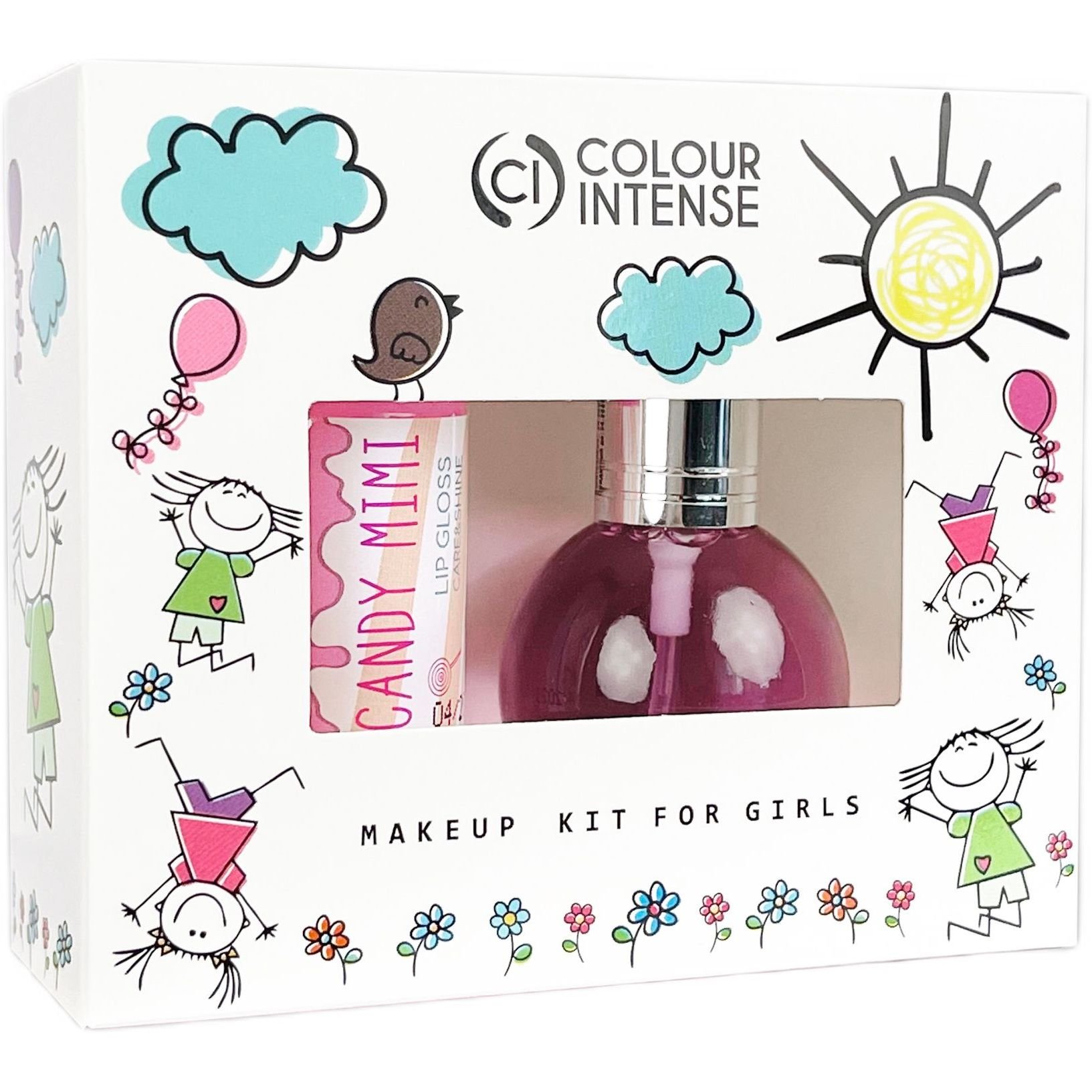 Набір косметичний Colour Intense Makeup Kit №01: Туалетна вода, 16 мл + Блиск для губ, 6 мл - фото 1