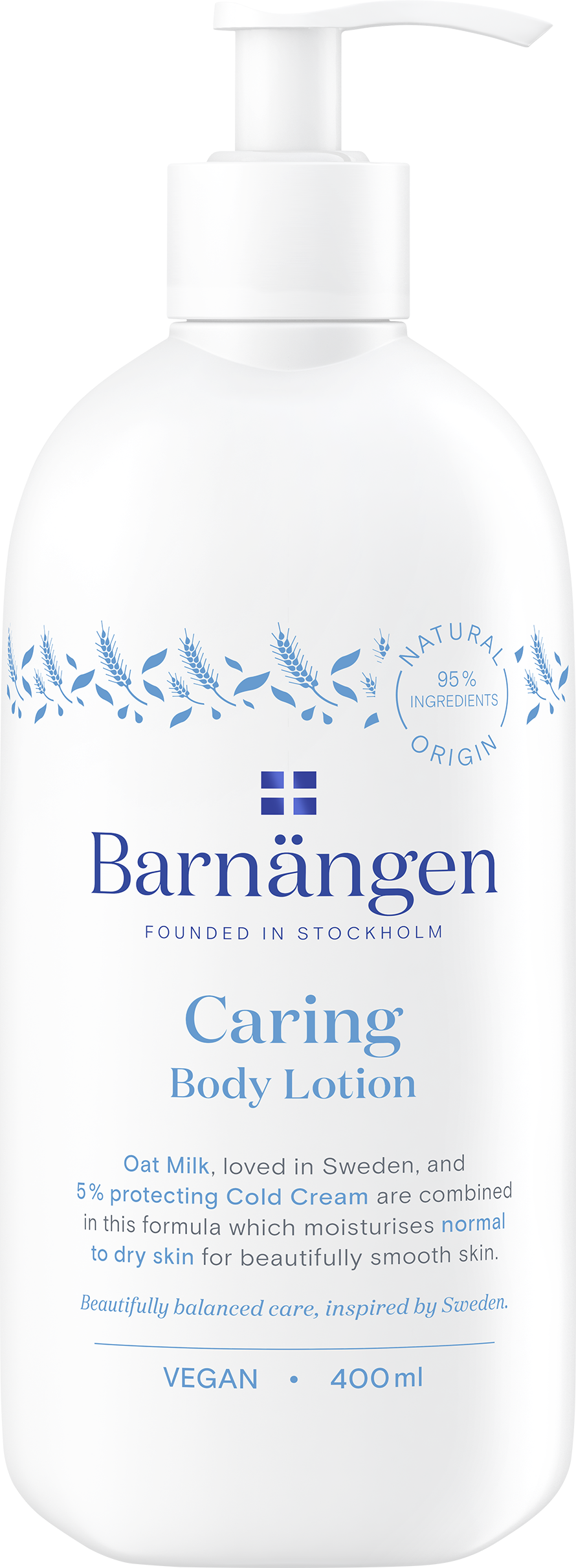 Лосьон для тела Barnangen Сaring с овсяным молочком для нормальной и сухой кожи, 400 мл - фото 1