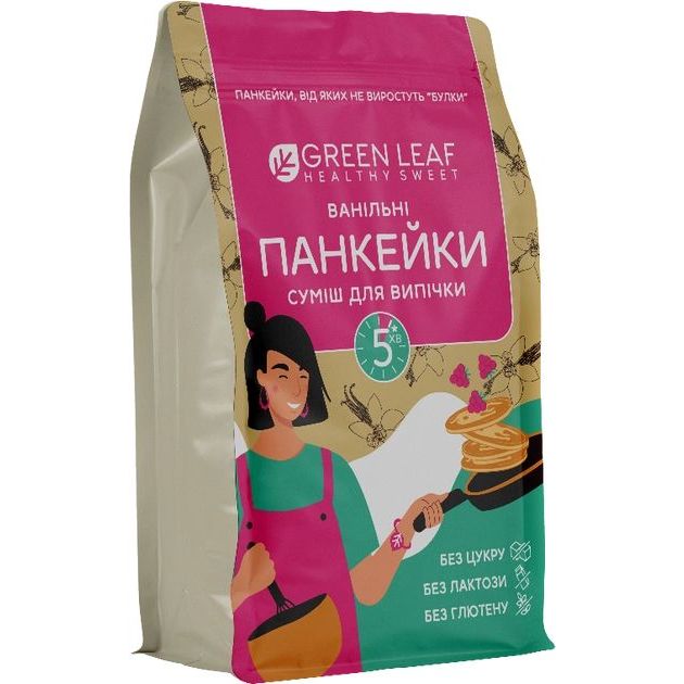 Смесь для приготовления Green Leaf Ванильные панкейки 300 г - фото 3