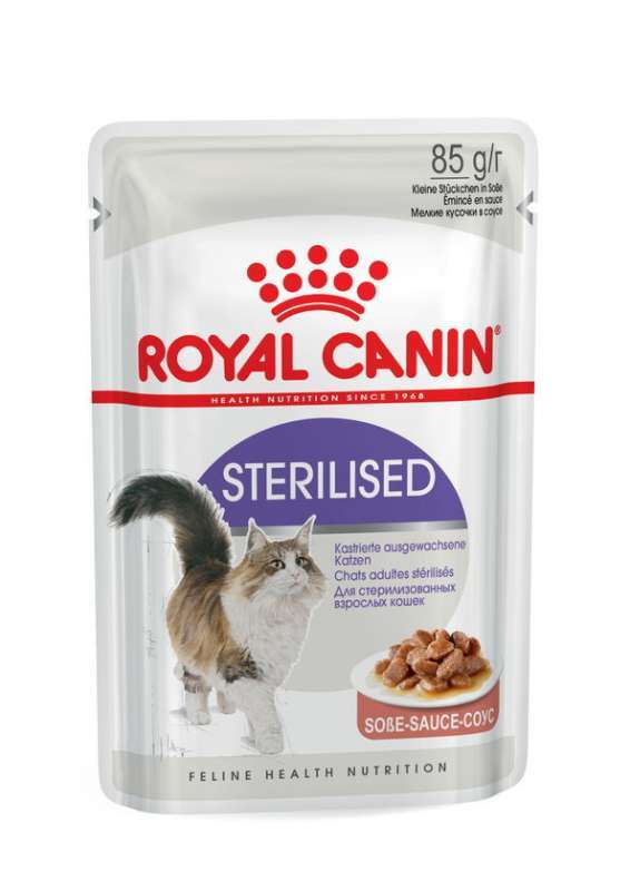 Вологий корм для дорослих стерилізованих кішок Royal Canin Sterilised Sauce, шматочки в соусі, 85 г - фото 1