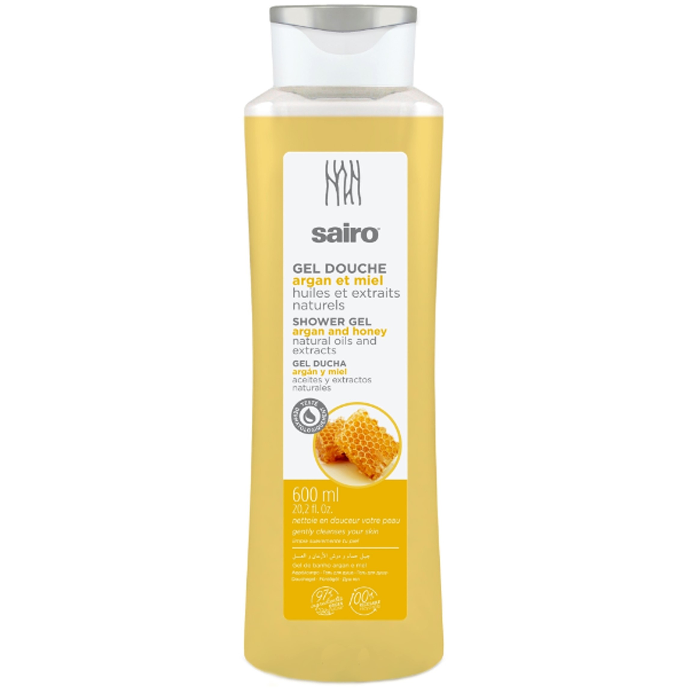 Гель для душа Sairo Argan&;Honey 600 мл - фото 1