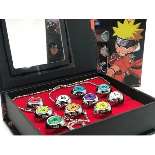 Коллекционный набор колец Naruto Наруто 10 шт. N.22.91 (1325293196.0) - фото 5