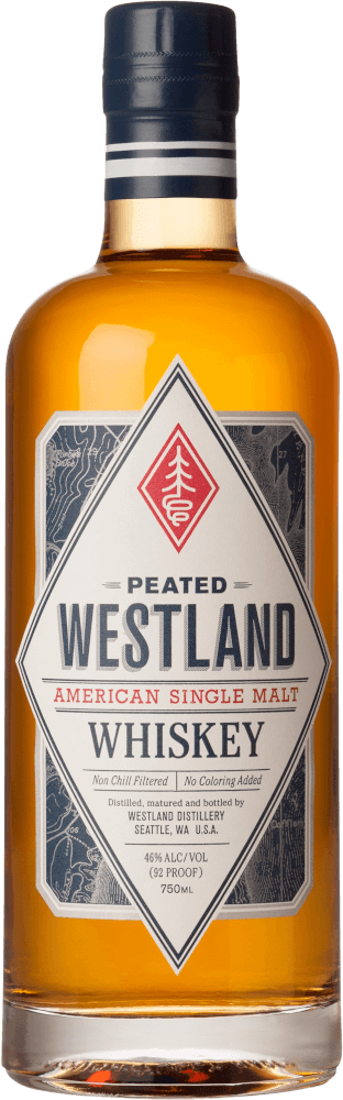 Виски Westland Peated American Single Malt Whiskey 46% 0.7 л в подарочной упаковке - фото 2