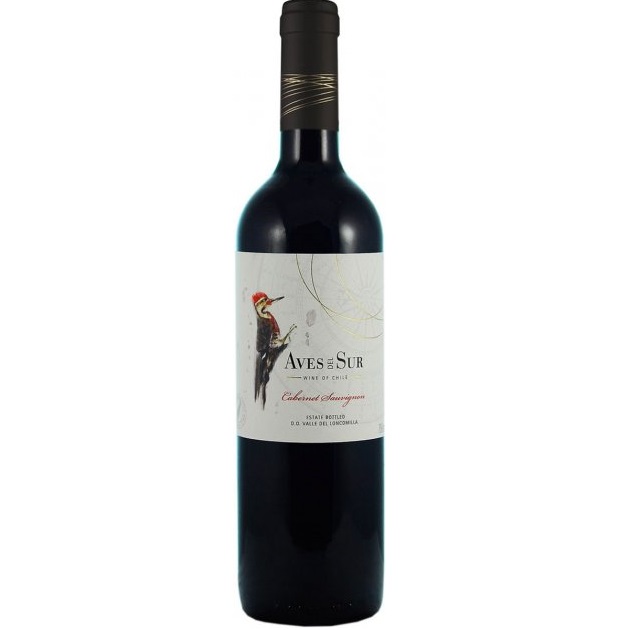 Вино Aves del Sur Cabernet Sauvignon, красное, сухое, 12,5%, 0,75 л (8000009377866) - фото 1