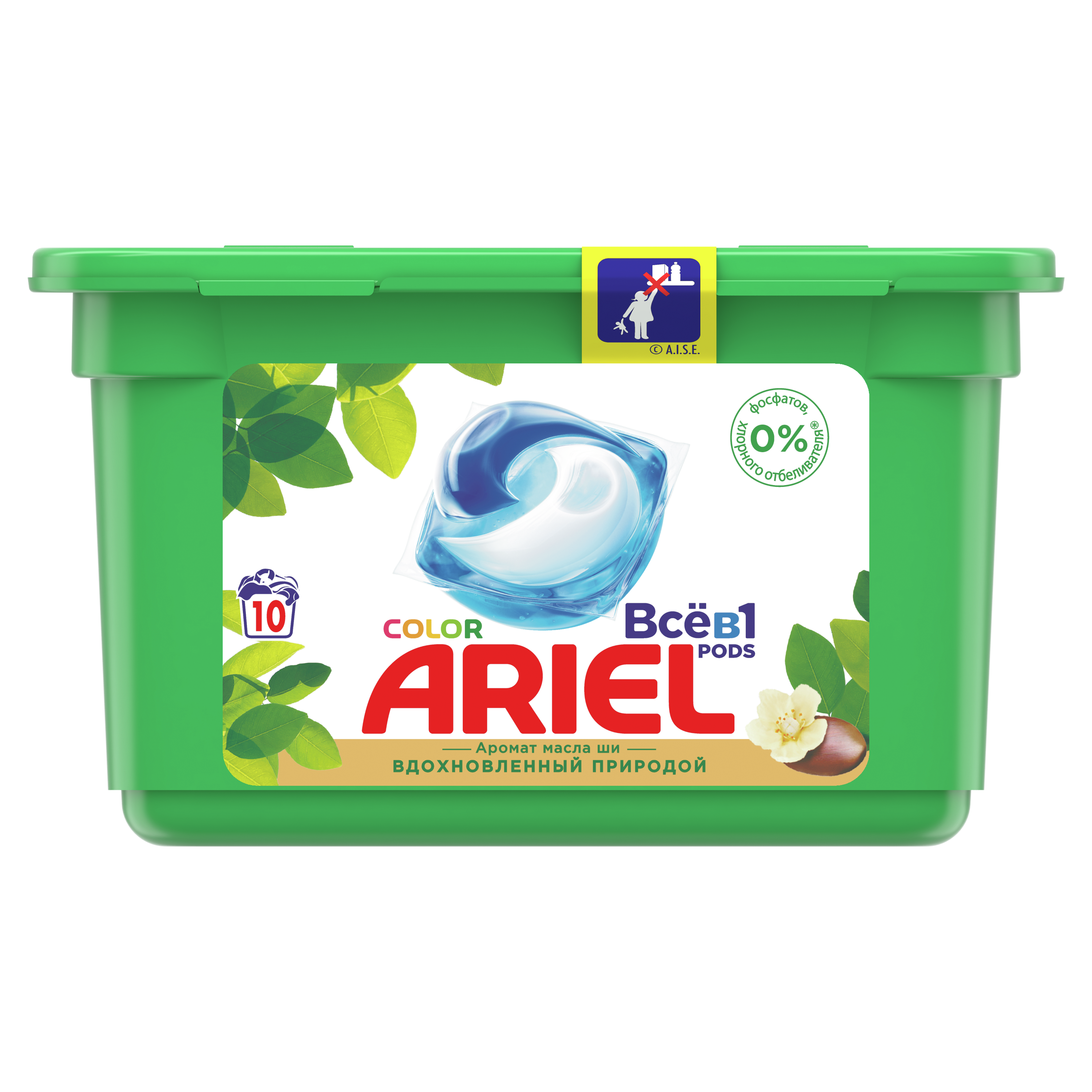 Капсули для прання Ariel Pods Все-в-1 Олія Ши, 10 шт (81763353) - фото 1
