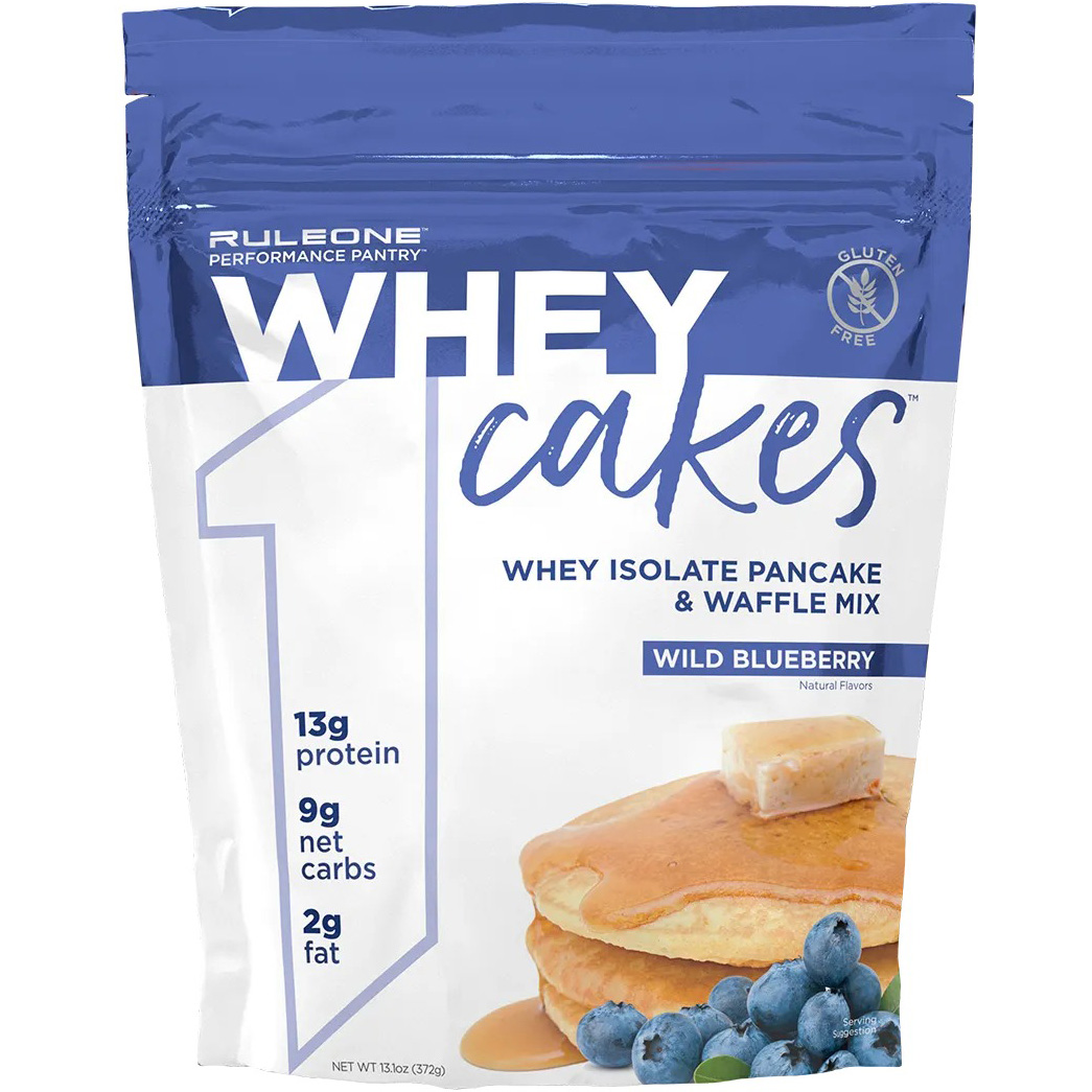 Протеїнова суміш для млинців Rule 1 Whey Cakes Wild Blueberry 372 г - фото 1