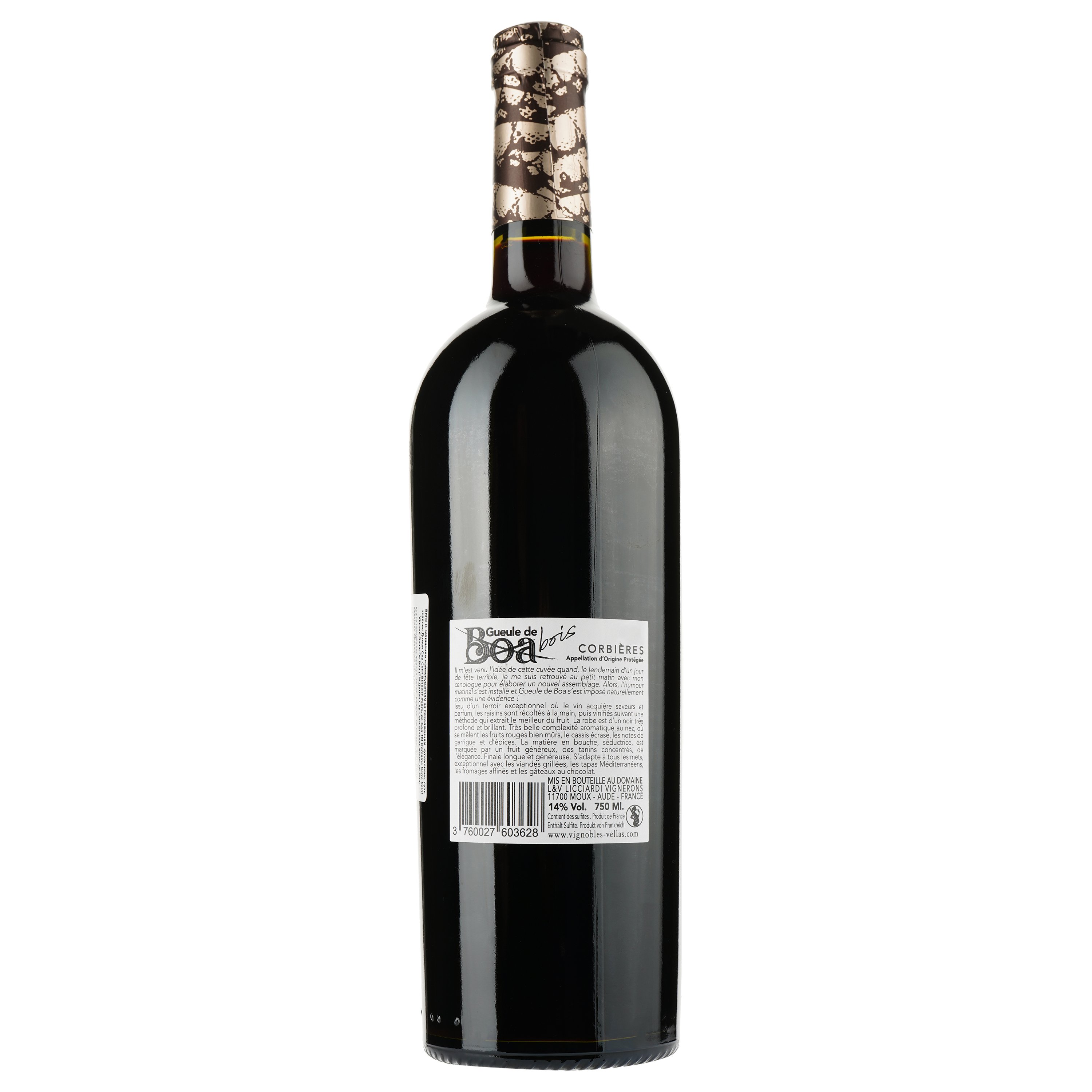 Вино Domaine Serre Saint Vincent Geule De Boa 2021 AOP Corbieres, червоне, сухе, 0,75 л - фото 2