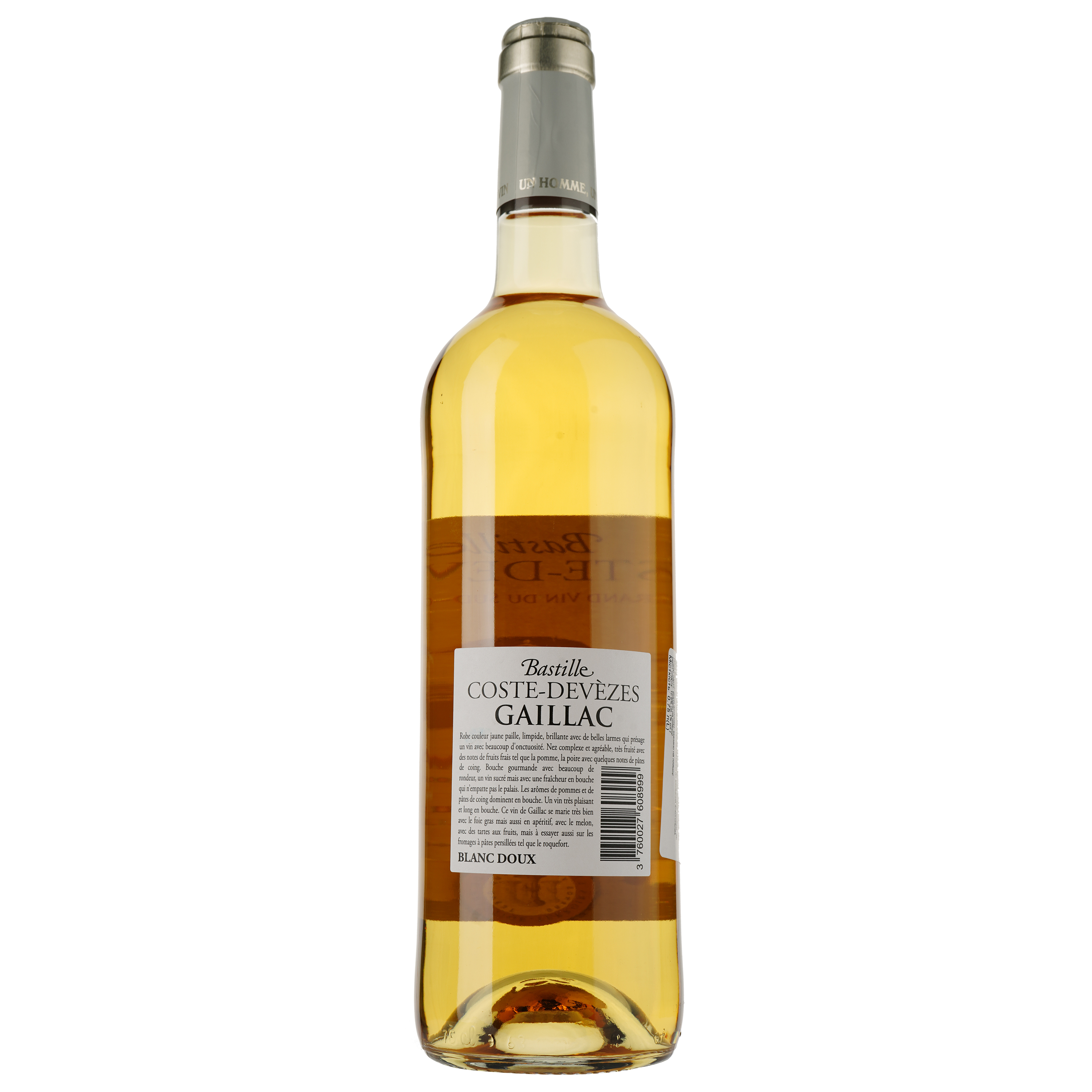 Вино Bastille Coste-Devezes Doux Gaillac AOP, белое, сладкое, 0,75 л - фото 2
