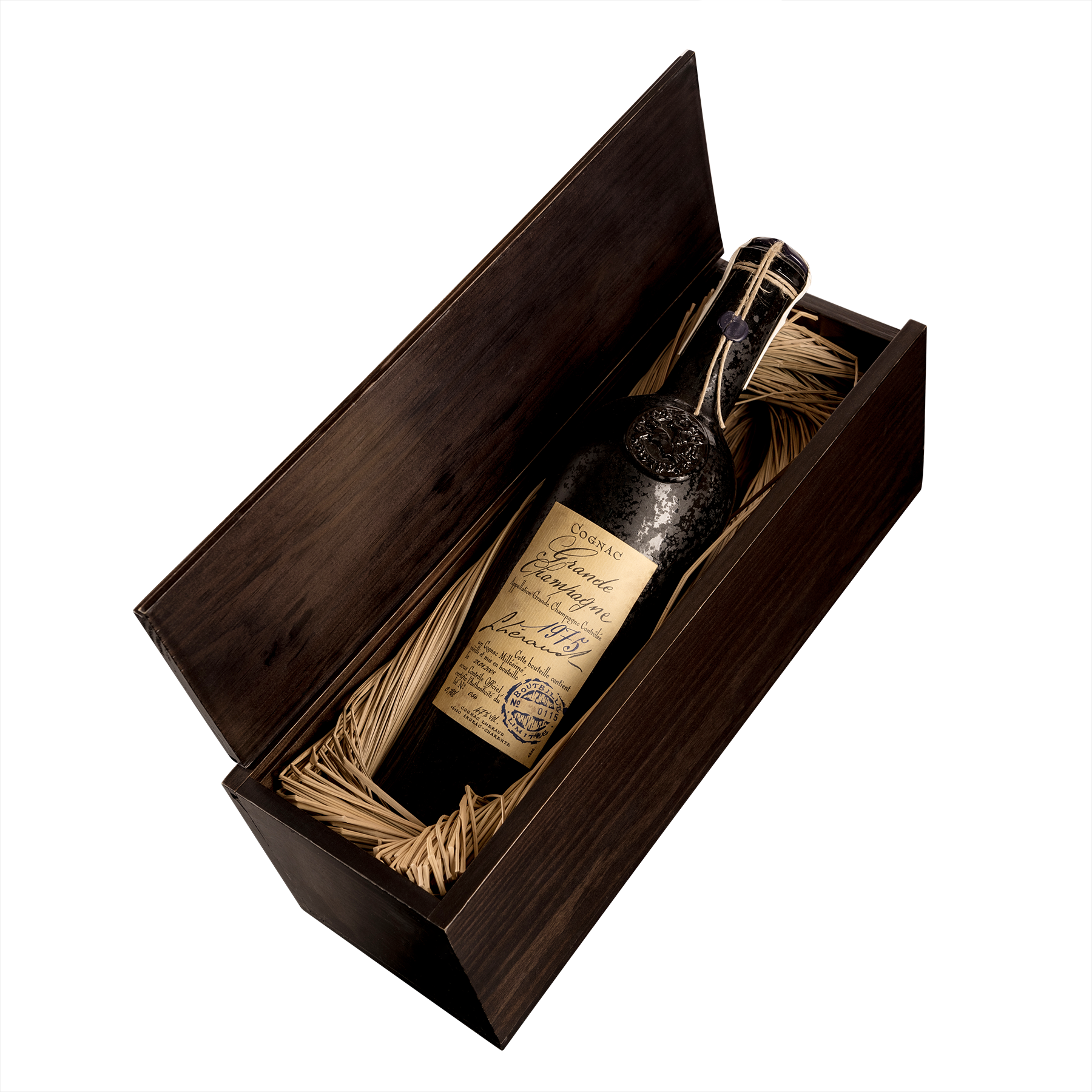 Коньяк Lheraud 1975 Grande Champagne, у дерев'яній коробці, 47%, 0,7 л - фото 3