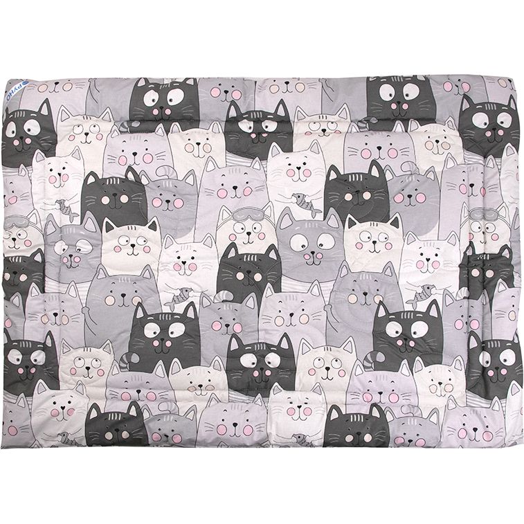 Одеяло детское Руно 140х105 см шерстяное (320.02ШУ_Grey Cat) - фото 1