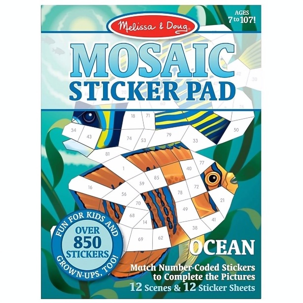 Мозаїчні наклейки Melissa & Doug Океан (MD30161) - фото 1