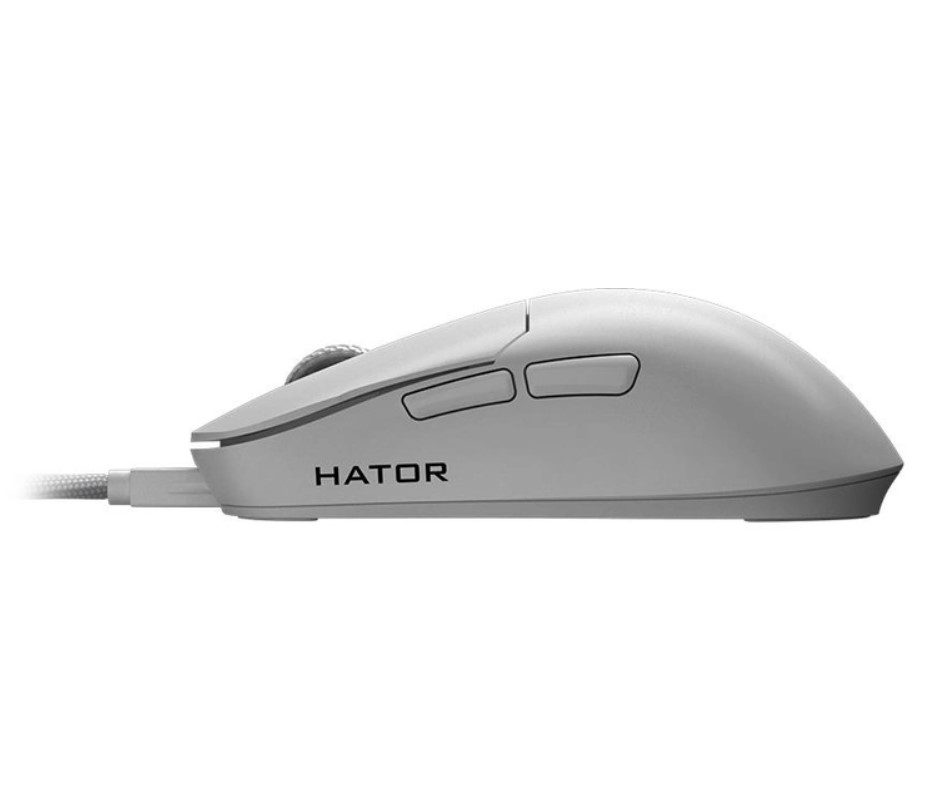 Игровая мышь Hator Quasar Essential ESports Gaming 6200 DPI 30G White - фото 4