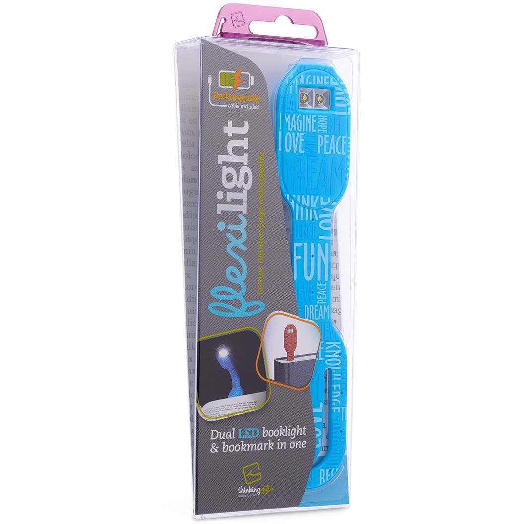 Закладка-ліхтарик Flexilight Rechargeable Класика Синій стиль, 14,7х3,6х1,3 см (FLRBW) - фото 8