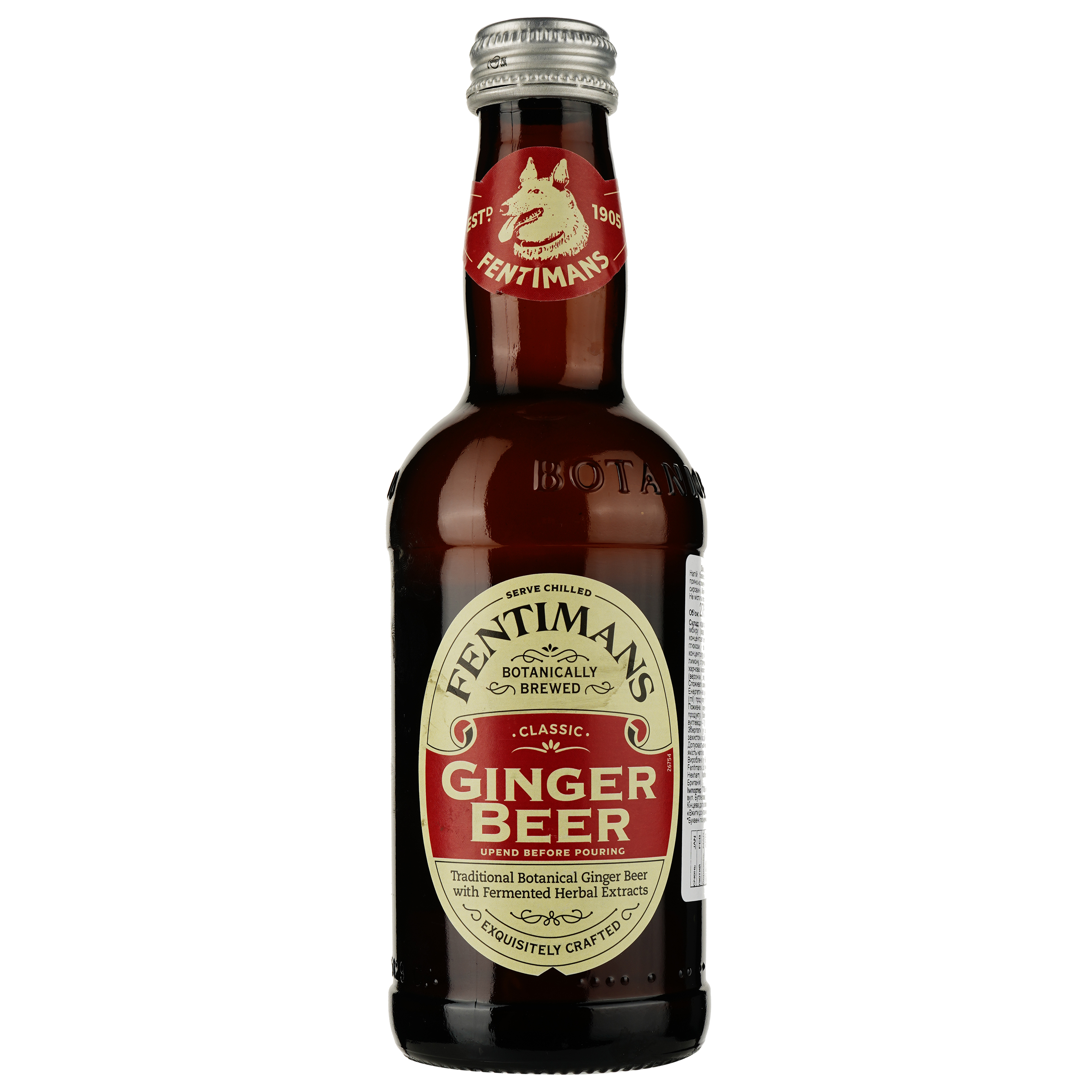 Напій Fentimans Ginger Beer безалкогольний 275 мл (788637) - фото 2