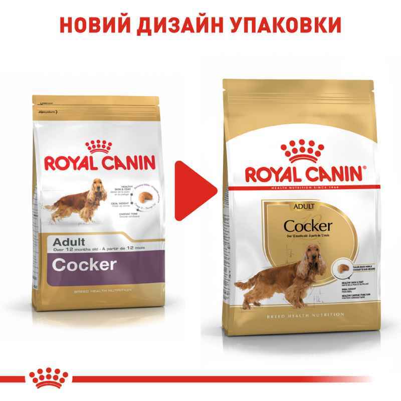 Сухой корм для взрослых собак породы Кокер спаниель Royal Canin Cocker Adult, 3 кг (3969030) - фото 2