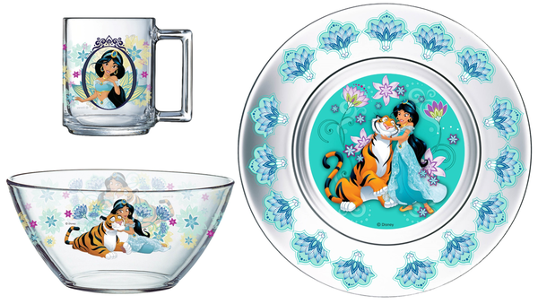 Набір дитячого посуду ОСЗ Disney Жасмин, 3 предмети (18с2055 ДЗ Жасмин) - фото 1