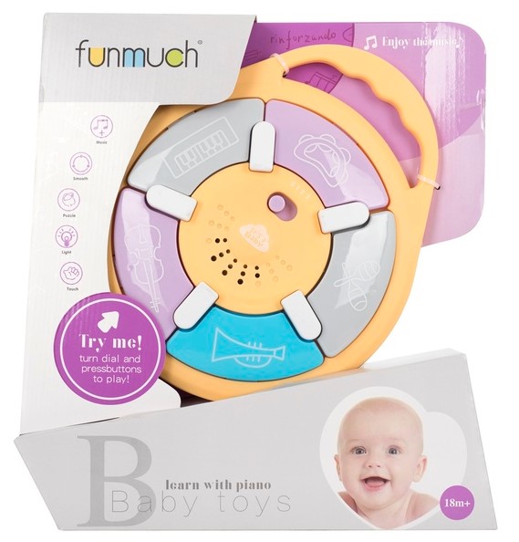 Музыкальная игрушка Funmuch Музыкальная панель со световыми эффектами (FM777-19) - фото 2