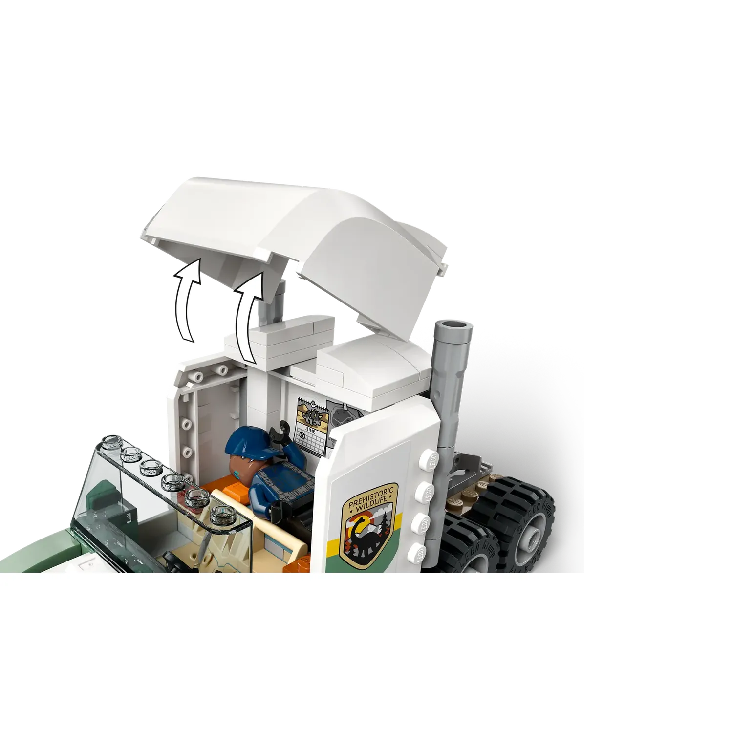 Конструктор LEGO Jurassic World Миссии динозавров Грузовик для перевозки аллозавра 588 деталей (76966) - фото 6