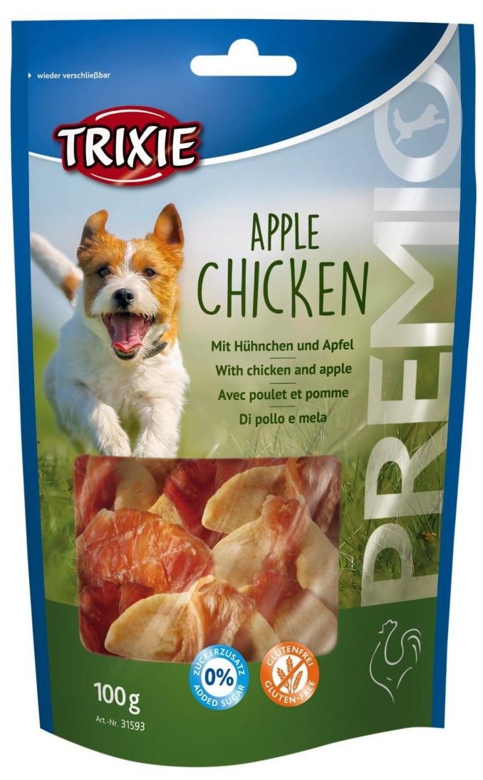 Лакомство для собак Trixie Premio Apple Chicken, с курицей и яблоком, 100 г - фото 1