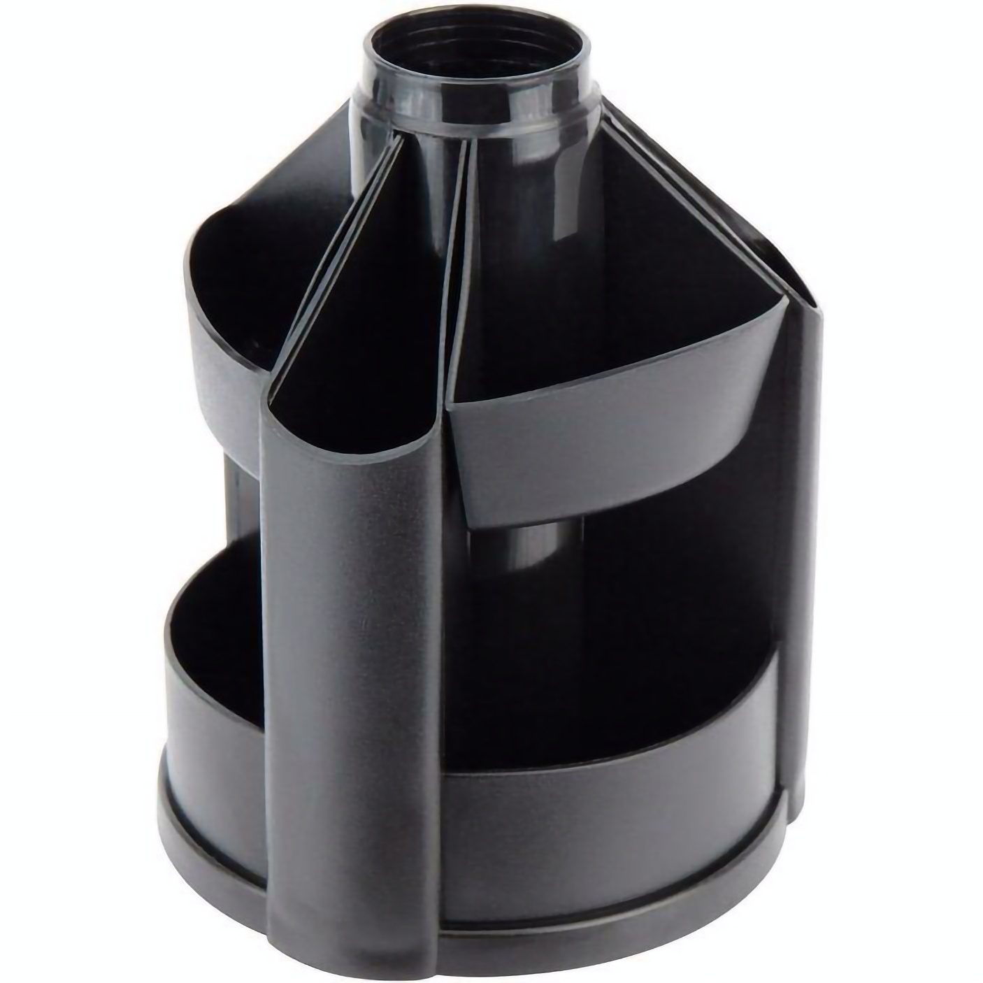 Підставка-органайзер для канцелярських приладів Axent 10 відділень 12.5x15.5 см чорна (D3004-01) - фото 1