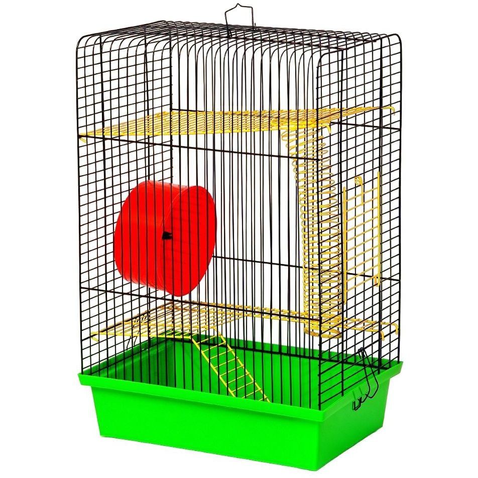 Клітка для гризунів Лорі Хом'як-4, цинк, 33х23х50 см, в ассортименті - фото 1