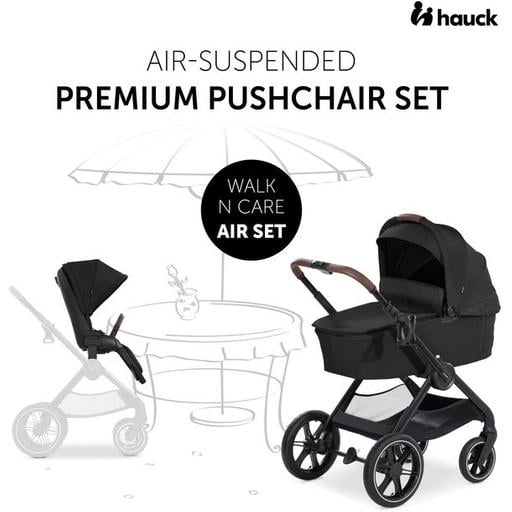 Универсальная коляска 2 в 1 Hauck Walk N Care Air Black, черная (16547-8) - фото 6