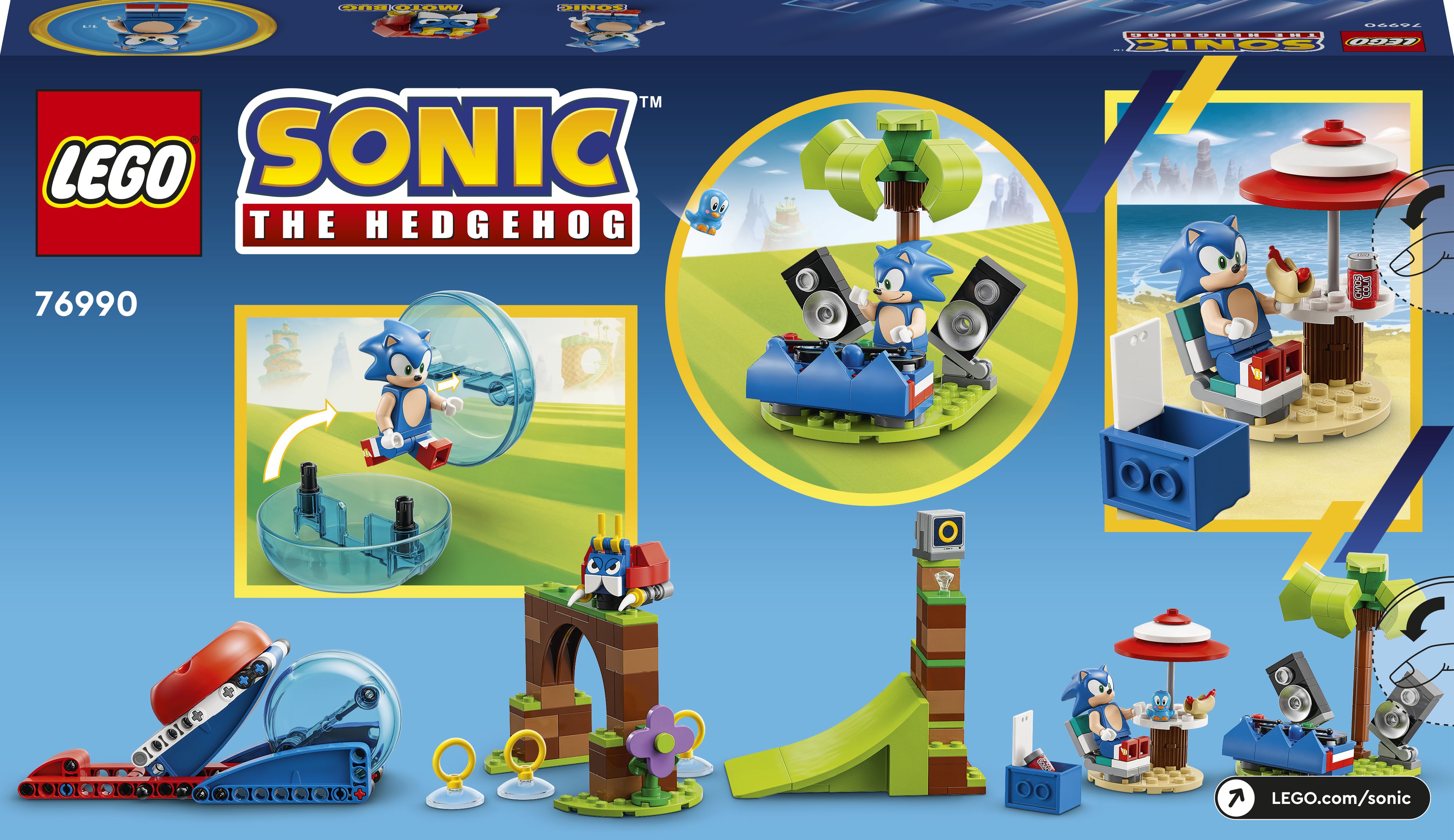 Конструктор LEGO Sonic the Hedgehog Змагання швидкісної сфери, 292 деталі (76990) - фото 3