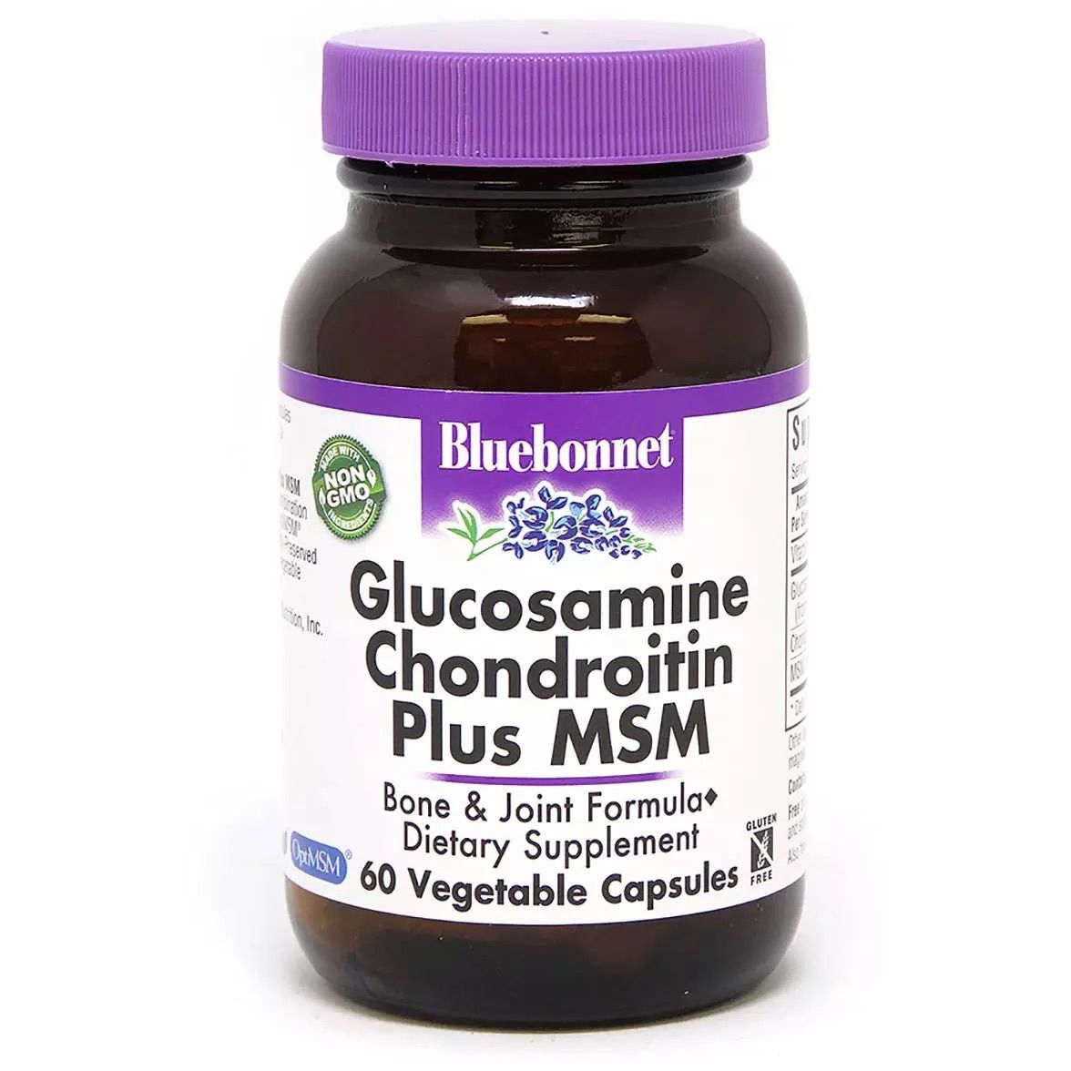 Глюкозамин + Хондроитин + МСМ Bluebonnet Nutrition 60 капсул - фото 1