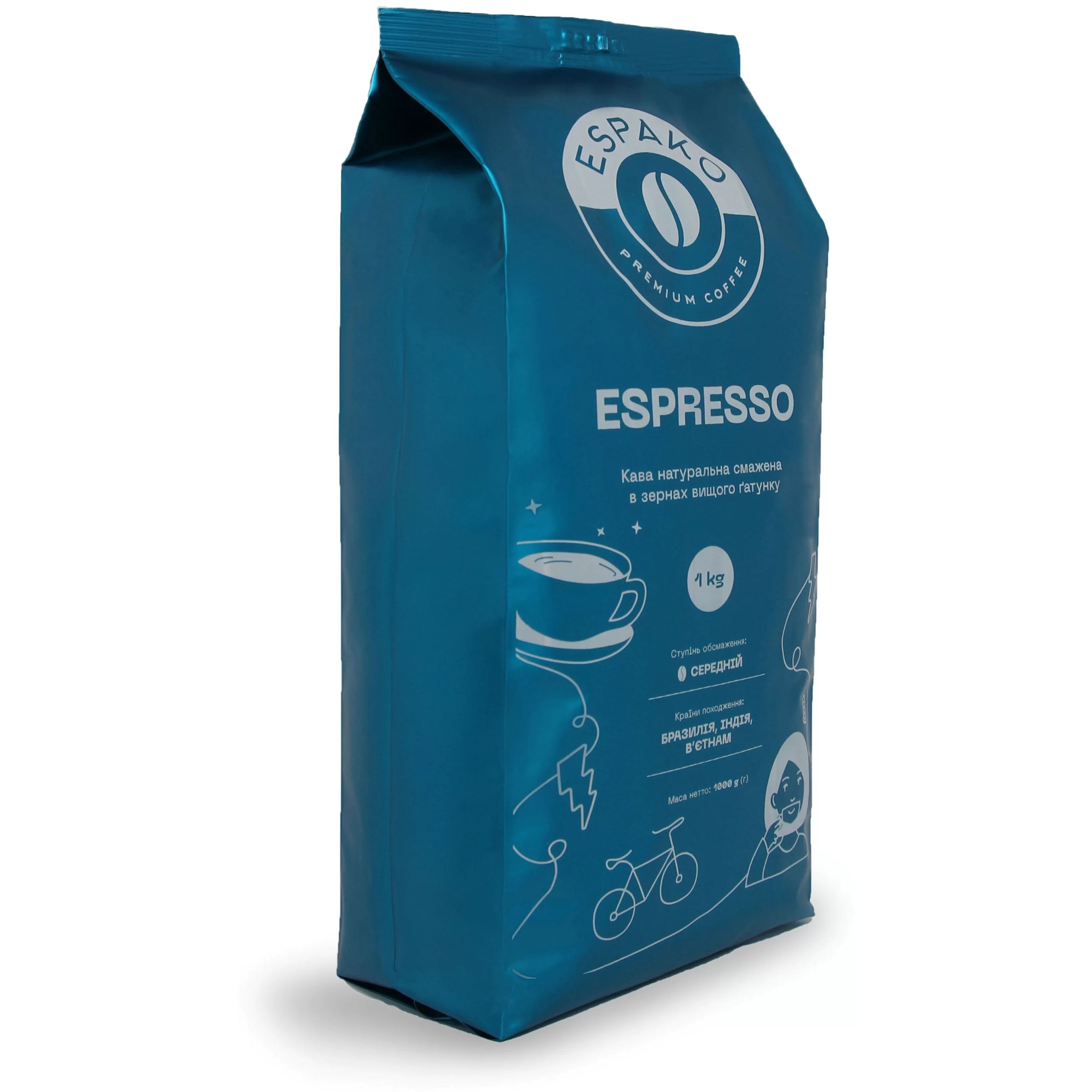 Кофе в зернах Эспако Espresso 1 кг - фото 2