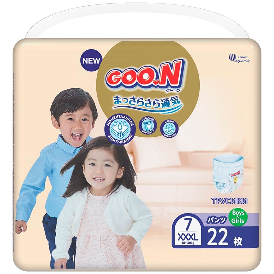 Подгузники-трусики Goo.N Premium Soft 7 (18-30 кг), 22 шт. - фото 1