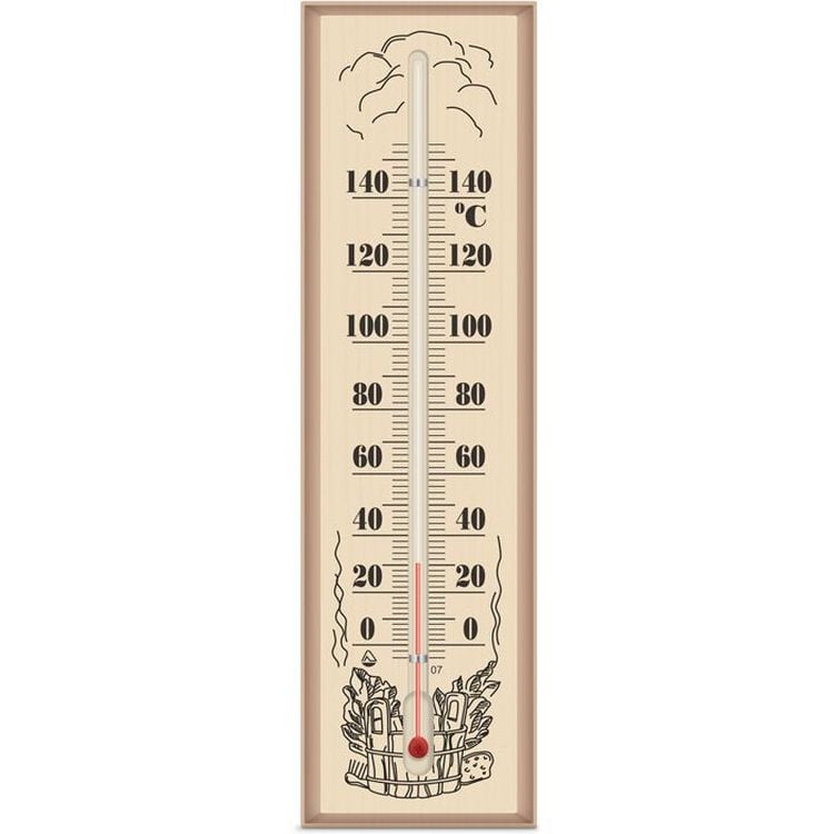 Термометр для сауни та лазні Склоприлад Сауна, бежевий (300110) - фото 1