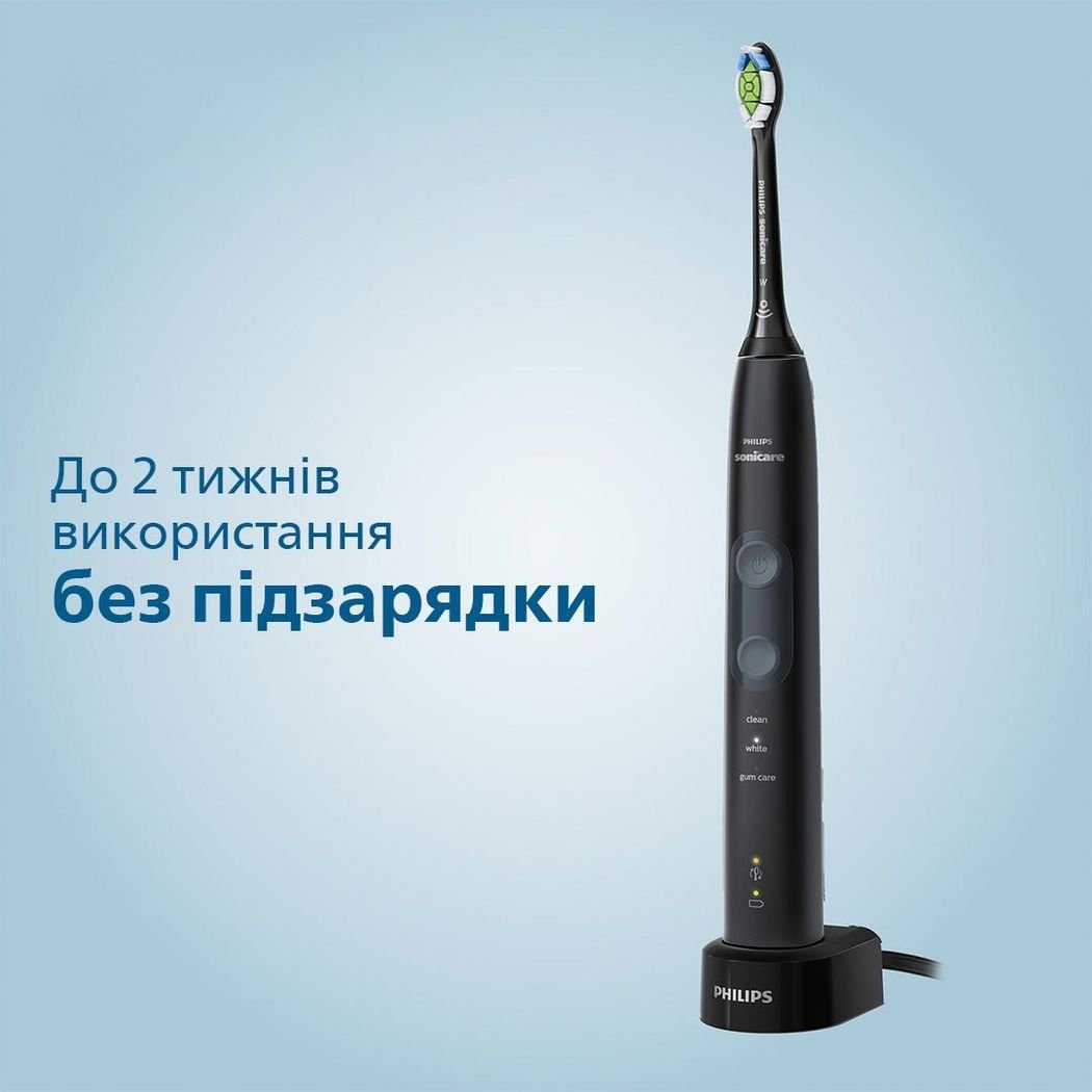 Електрична зубна щітка Philips Sonicare ProtectiveClean 5100 чорна (HX6850/47) - фото 12