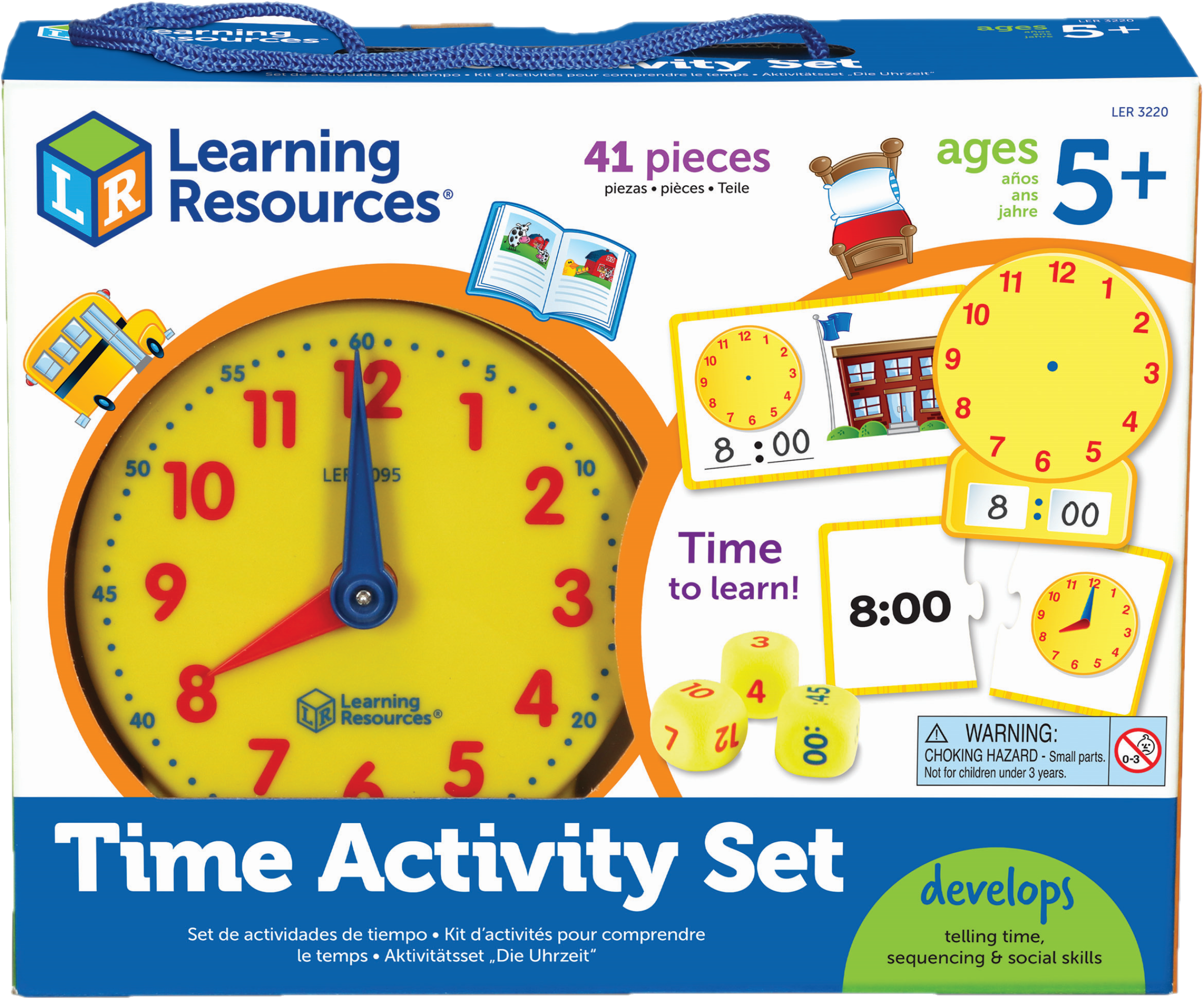 Обучающая игра Learning Resources Изучаем время (LER3220) - фото 2