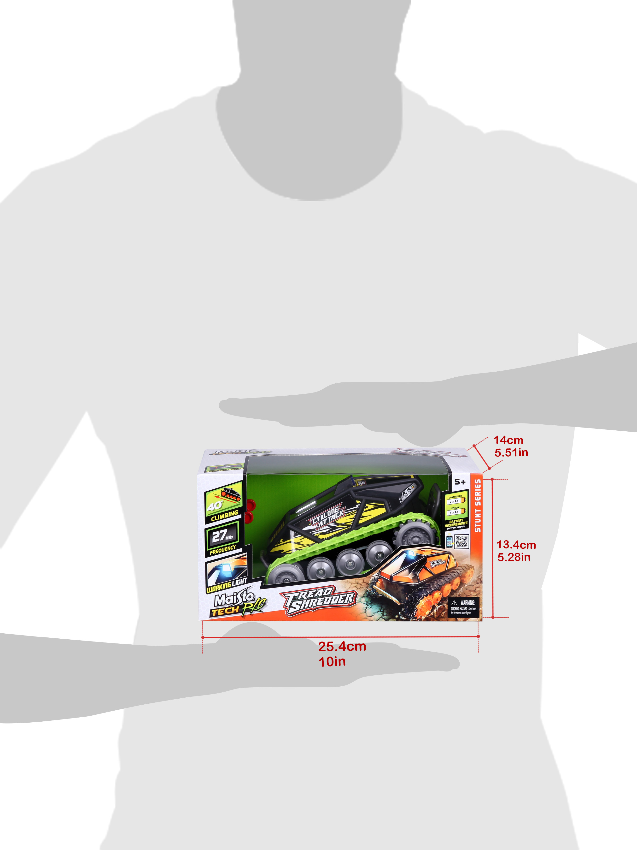 Автомодель на радиоуправлении Maisto Tech Tread Shredder зеленый (82101 black/green) - фото 13