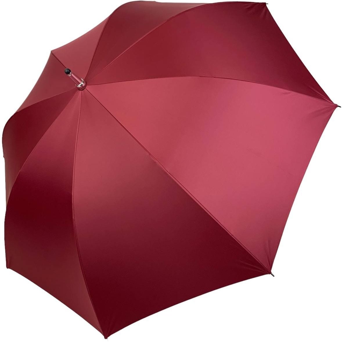 Женский зонт-трость полуавтомат RST 120 см бордовый - фото 1