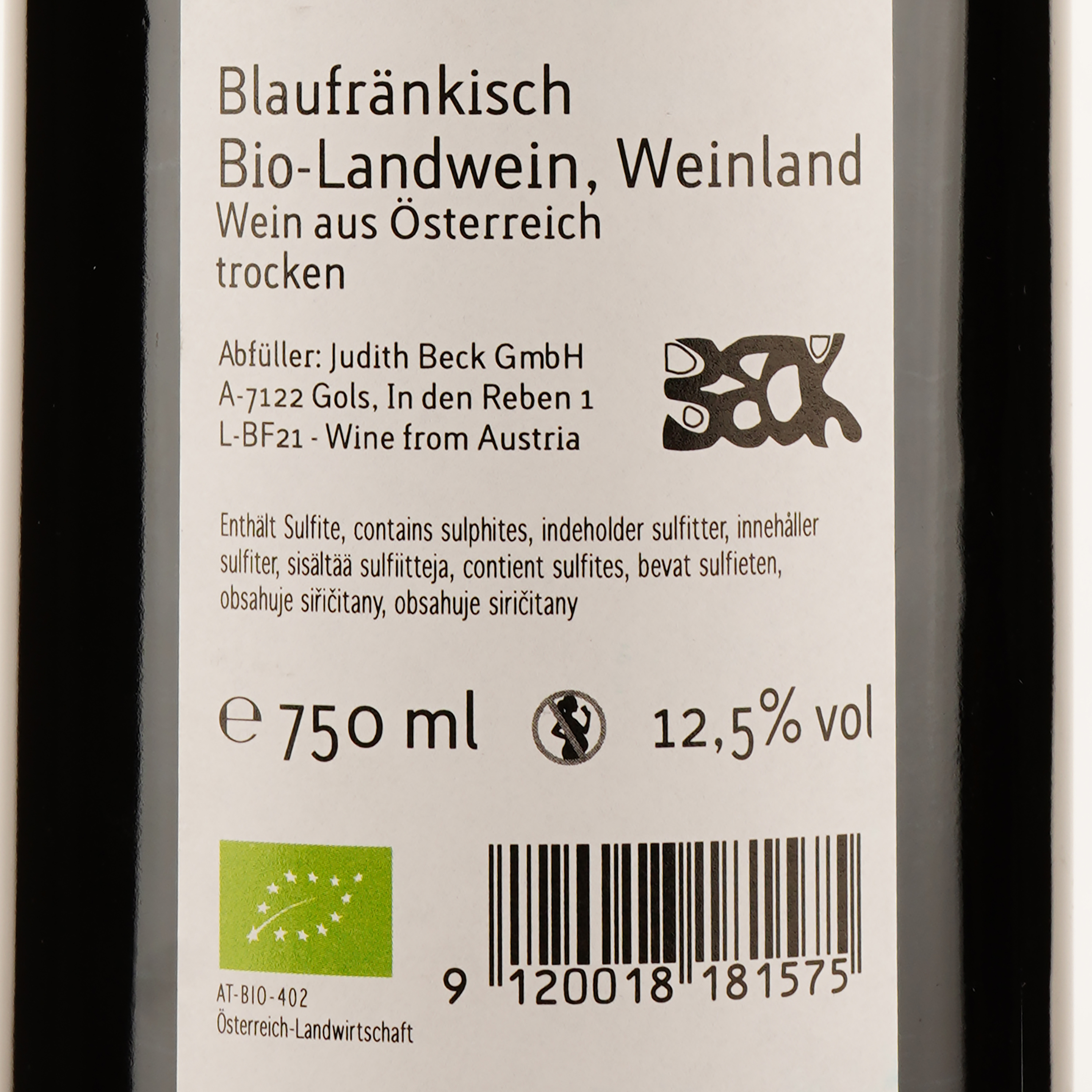 Вино Judith Beck Blaufrankisch красное сухое 0.75 л (49738) - фото 3