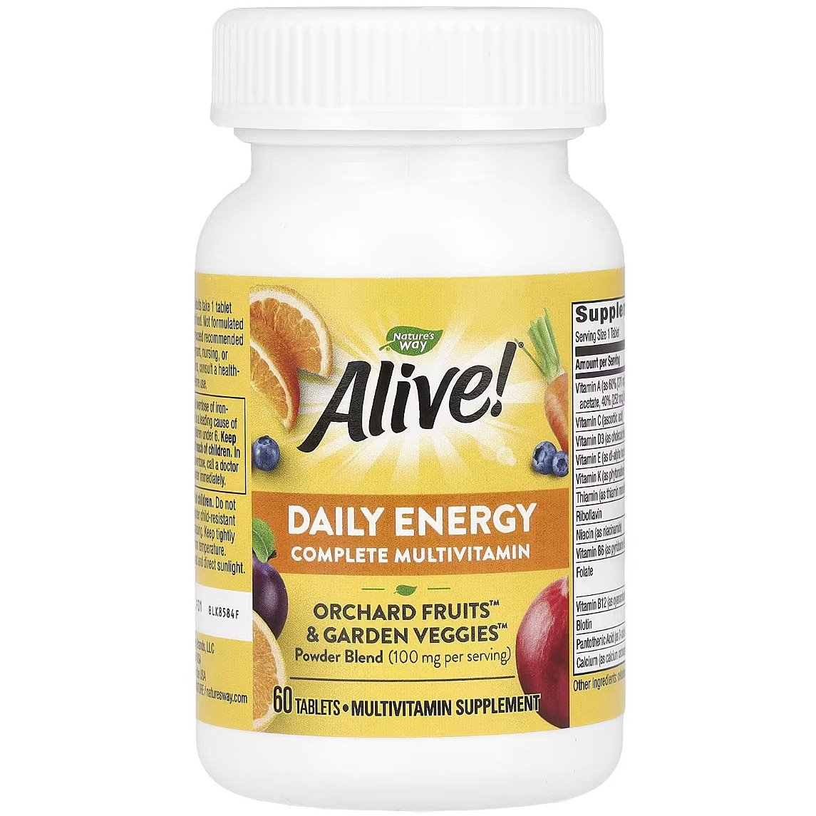 Витаминно-минеральный комплекс Nature's Way Alive! Daily Energy Complete Multivitamin 60 таблеток - фото 1