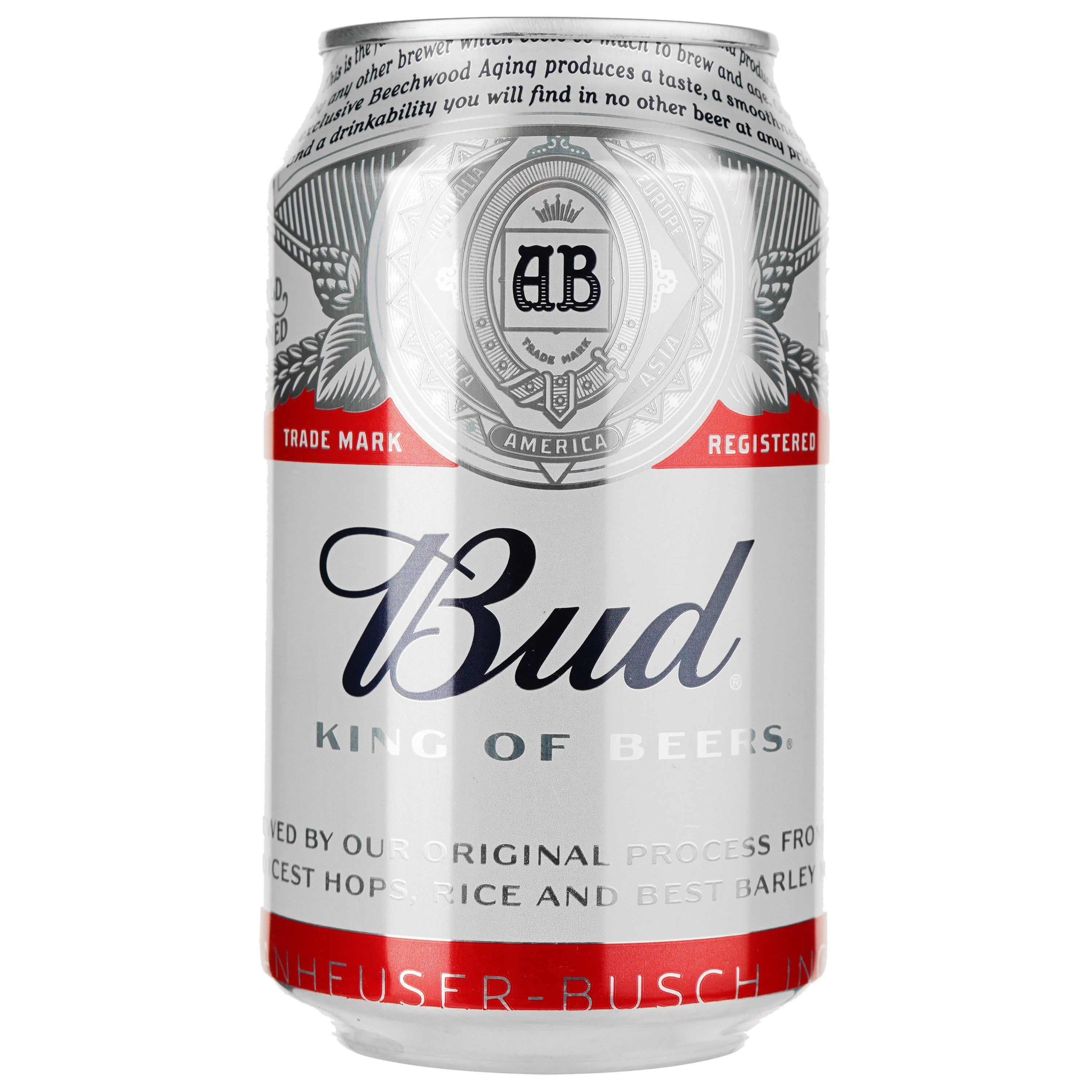 Пиво Bud, светлое, 5%, ж/б, 0,33 л (911489) - фото 1