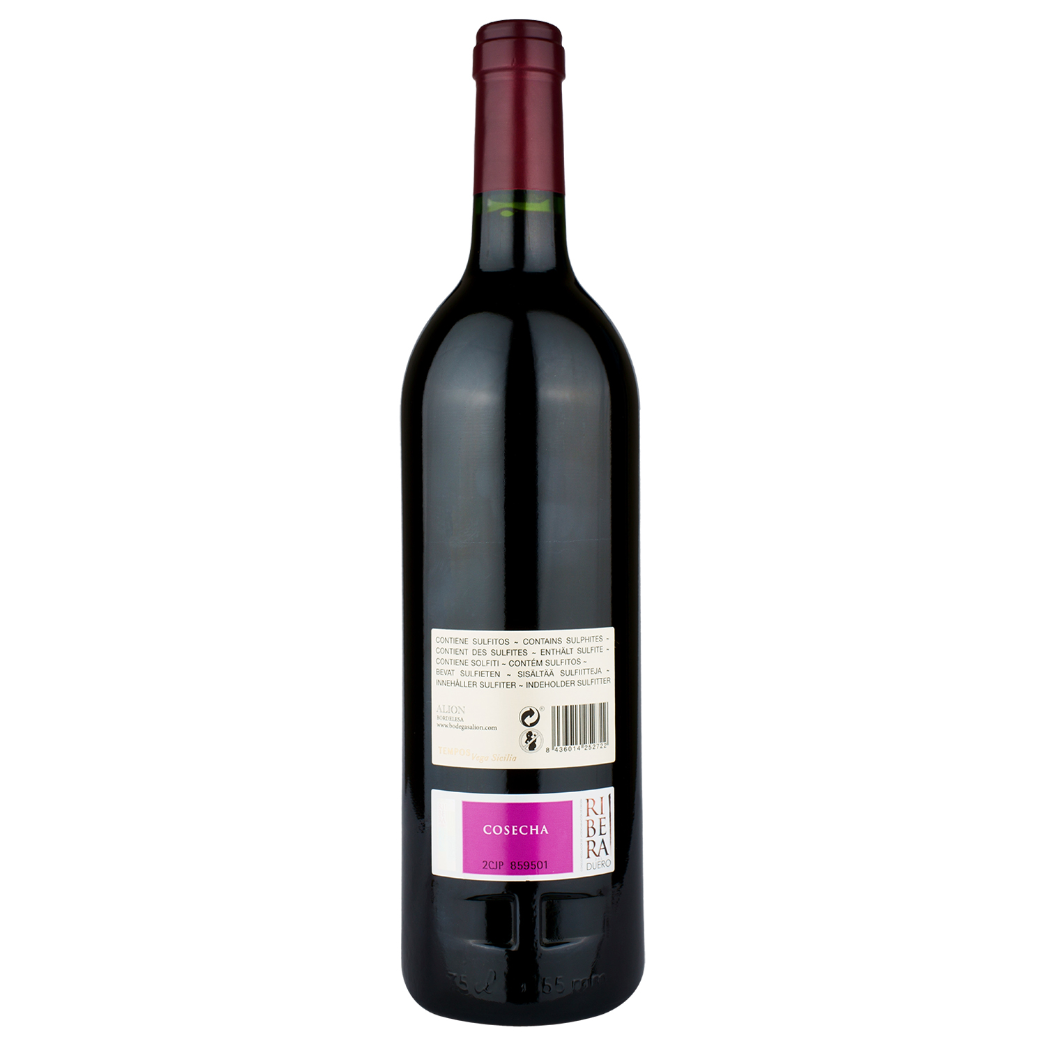 Вино Vega Sicilia Alion 2018, червоне, сухе, 0,75 л (W4893) - фото 2