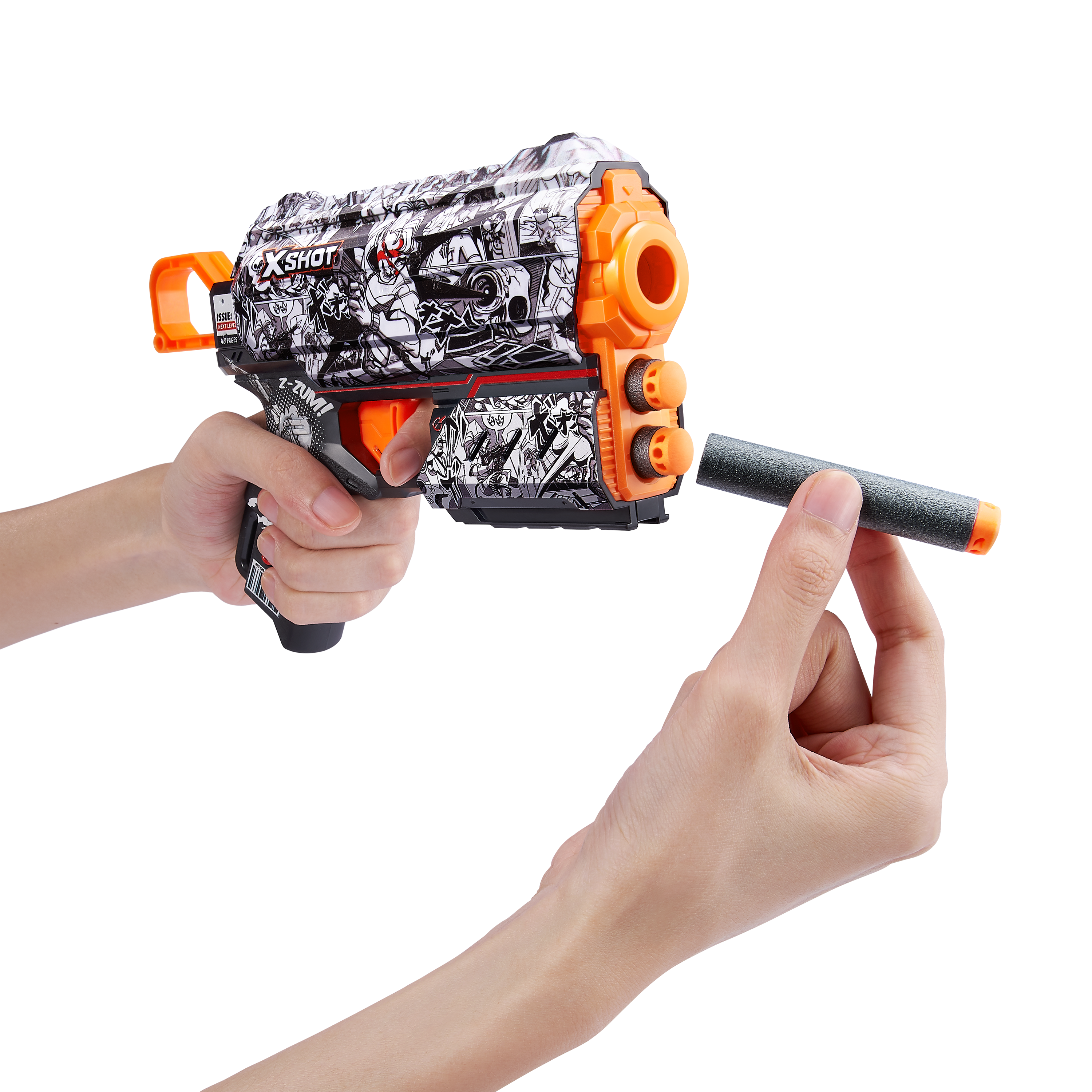 Швидкострільний бластер Zuru X-Shot Skins Flux Illustrate, 8 патронів (36516D) - фото 3