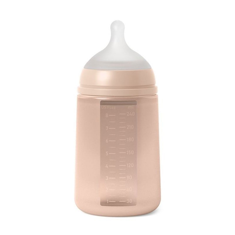 Бутылочка для кормления Suavinex Colour Essence, физиологическая соска, медленный поток, 240 мл, светло-розовая (308069) - фото 2