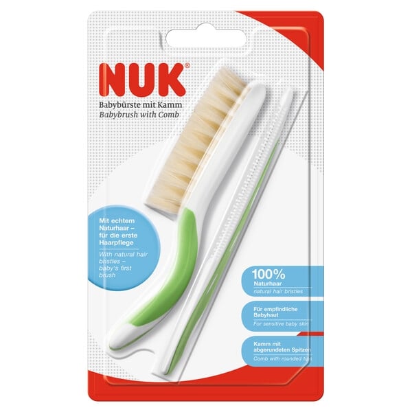 Расческа и щетка для волос Nuk, зеленый (3952944) - фото 2
