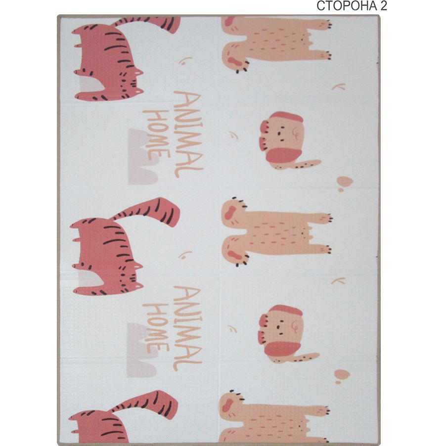 Дитячий килимок Poppet Баранчик Шейп та Дім звіряток двосторонній складний 200х150x1 см (PP023-150H) - фото 3