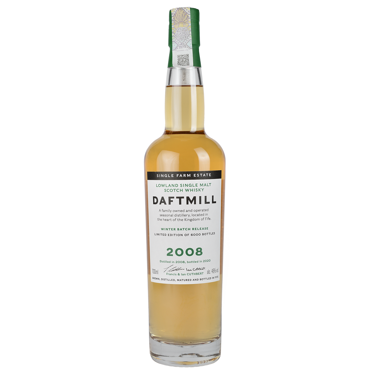 Виски Daftmill Winter Release 2008 Single Malt Scotch Whisky, 46%, 0,7 л - фото 1