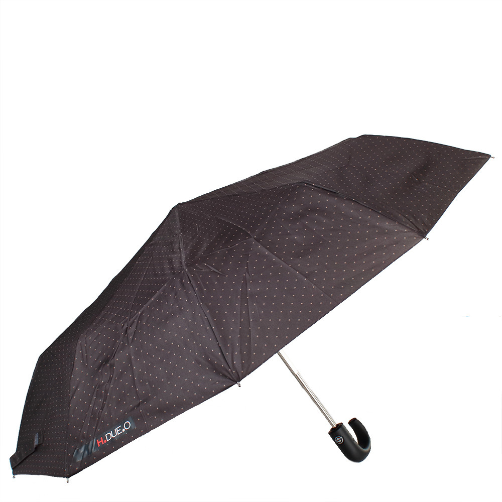 Жіноча складана парасолька повний автомат H.DUE.O 104 см чорна - фото 2
