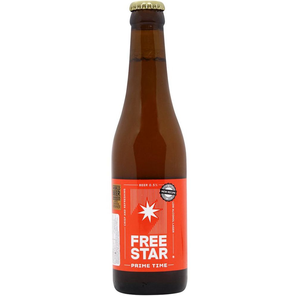 Пиво безалкогольное Free Star Biere Craft Lager светлое 0.33 л - фото 1