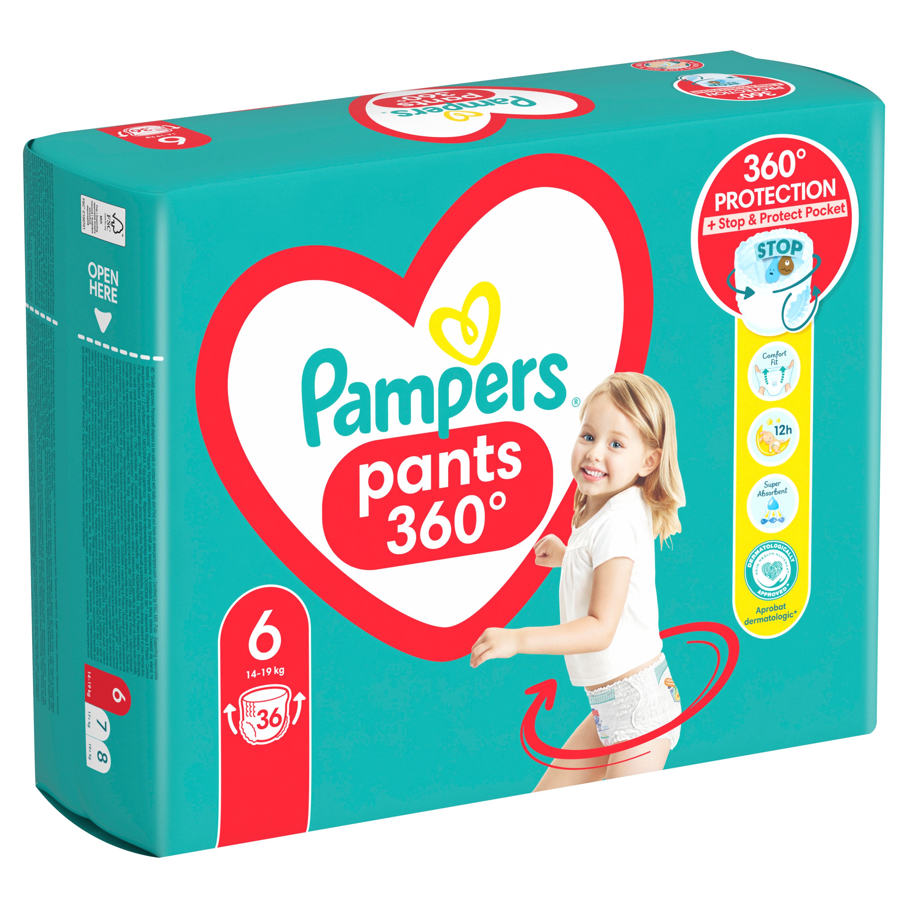 Підгузники-трусики Pampers Pants одноразові 6 (15+ кг) 36 шт. - фото 2