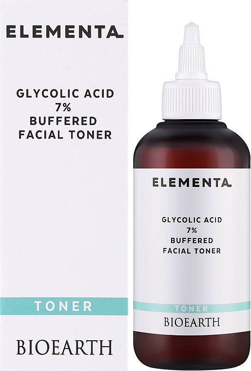 Тоник для лица Bioearth Elementa Glycolic Acid 7% Buffered Facial Toner 200 мл - фото 2